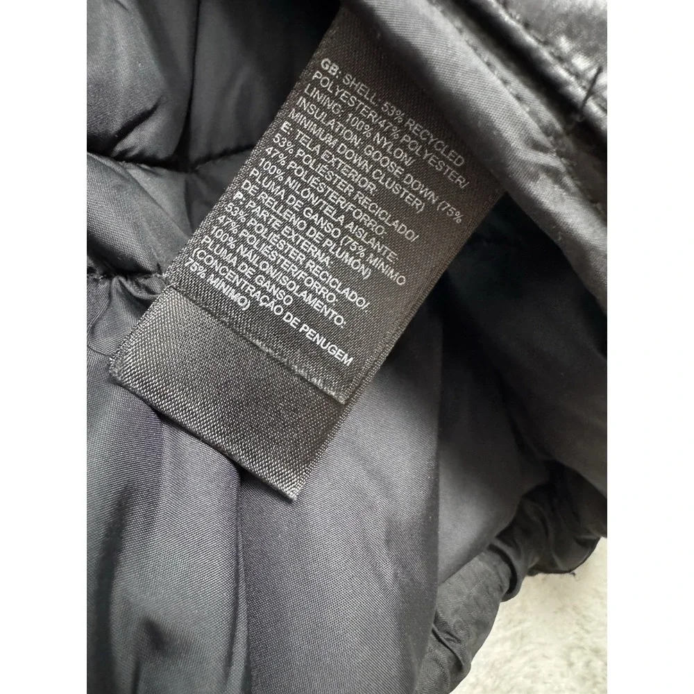 North Face 550 Puffer Jacket Mens XXL 2XL Black Goose Down Coat Hiking Trail